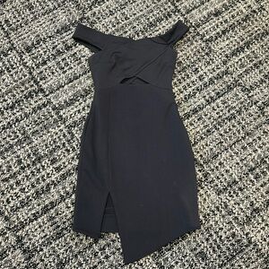 Bec and bridge black mini dress